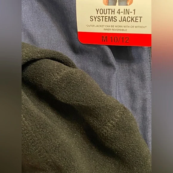 Gerry Kids Black and Blue Puffer Jacket 4 in 1 coat with hat - Picture 4 of 6